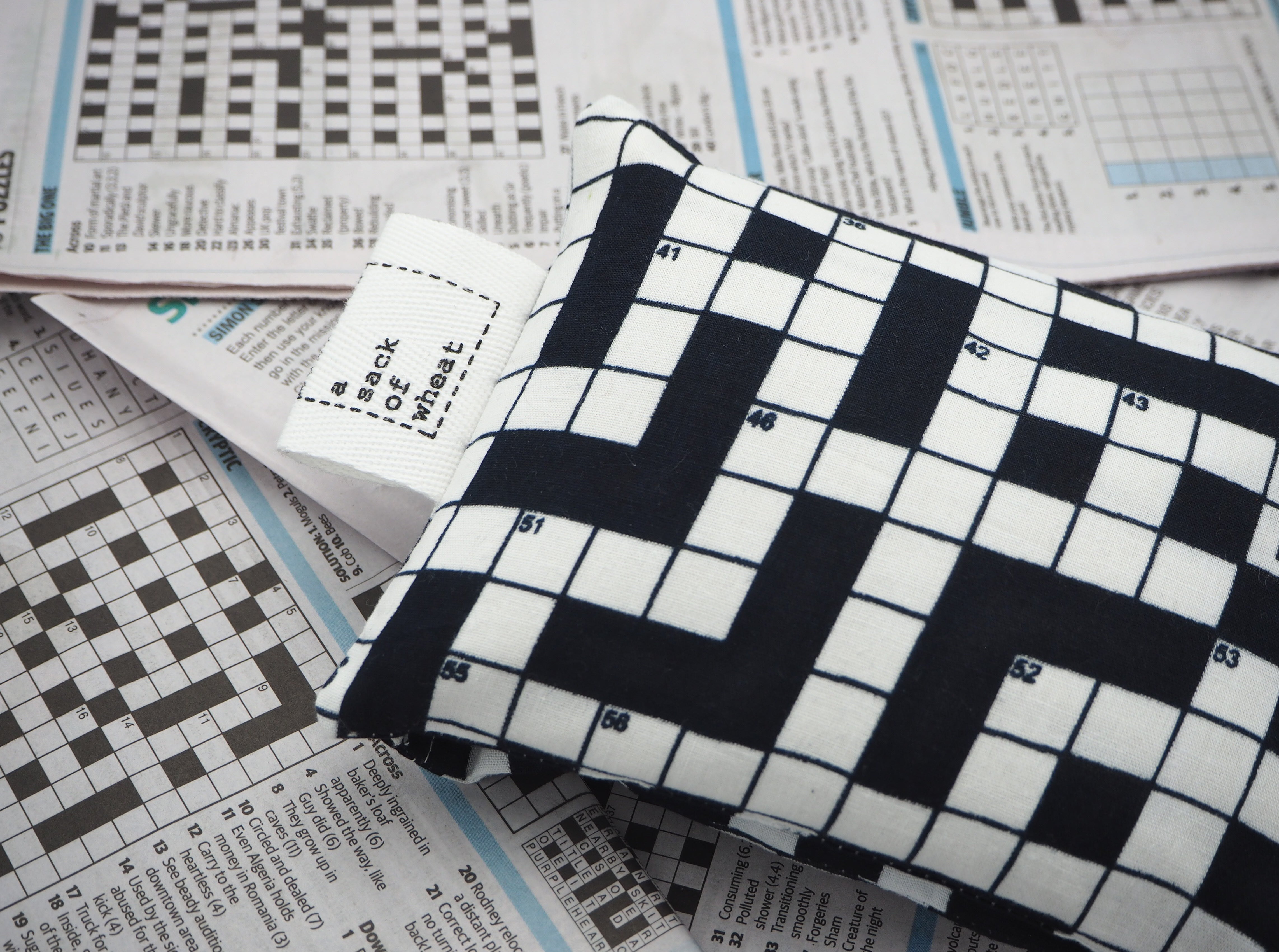 All-Natural Wheat Bag - Crossword Puzzle | A Sack Of Wheat