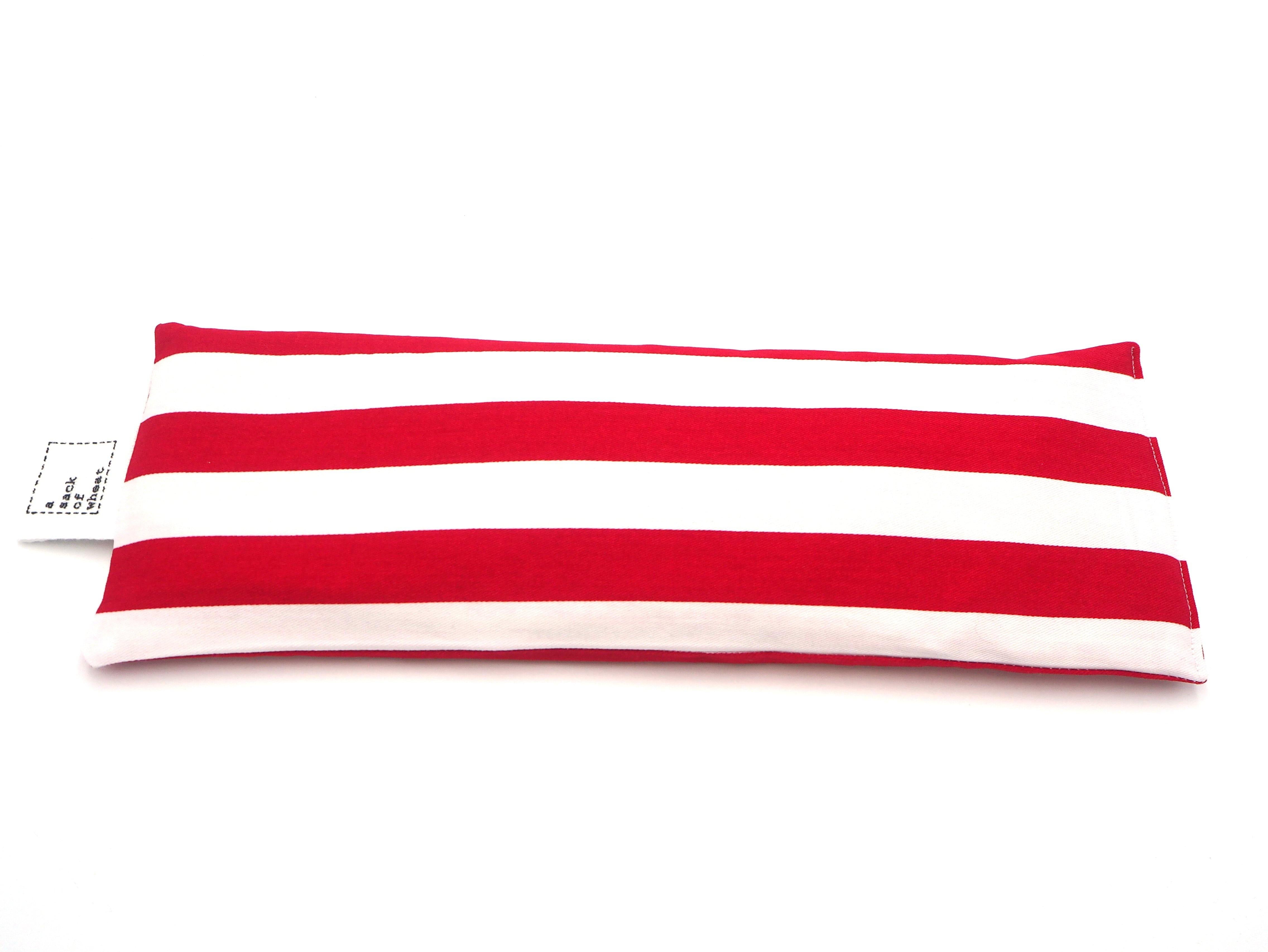 Flat view of A Sack Of Wheat, featuring the classic Red & White striped print, 100% cotton fabric